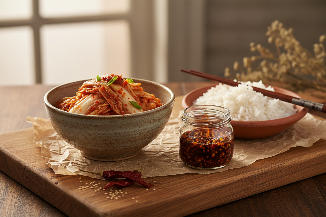 Kimchi Fried Rice with Chilli Crisp